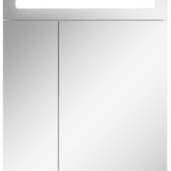 Шкаф-зеркало Аврора 60 с подсветкой LED Домино (DV8005HZ) в Стрежевом - strezevoi.mebel24.online | фото 4