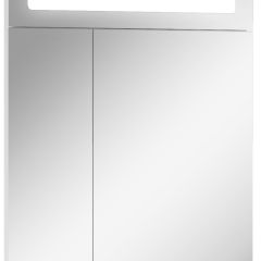 Шкаф-зеркало Аврора 60 с подсветкой LED Домино (DV8005HZ) в Стрежевом - strezevoi.mebel24.online | фото
