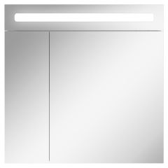 Шкаф-зеркало Аврора 70 с подсветкой LED Домино (DV8007HZ) в Стрежевом - strezevoi.mebel24.online | фото 4