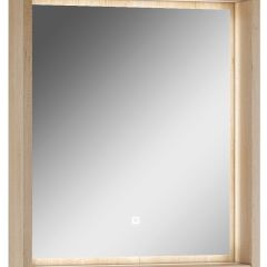 Шкаф-зеркало Nice 60 с подсветкой Домино (DN4706HZ) в Стрежевом - strezevoi.mebel24.online | фото