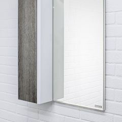 Шкаф-зеркало Uno 60 Дуб серый левый/правый Домино (DU1503HZ) в Стрежевом - strezevoi.mebel24.online | фото 8