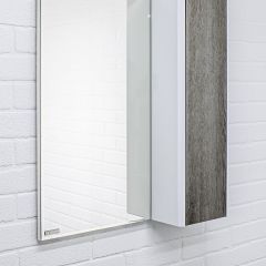 Шкаф-зеркало Uno 60 Дуб серый левый/правый Домино (DU1503HZ) в Стрежевом - strezevoi.mebel24.online | фото 9