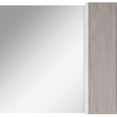 Шкаф-зеркало Uno 80 Дуб серый левый/правый Домино (DU1504HZ) в Стрежевом - strezevoi.mebel24.online | фото 5