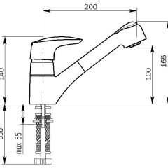 Смеситель MS-010 в Стрежевом - strezevoi.mebel24.online | фото 2