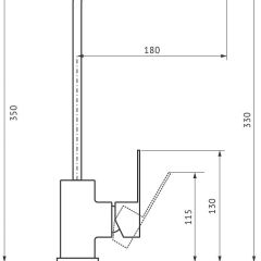 Смеситель MS-012 в Стрежевом - strezevoi.mebel24.online | фото 2