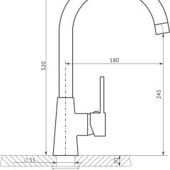 Смеситель MS-014 в Стрежевом - strezevoi.mebel24.online | фото 2