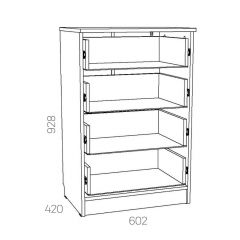 НМ 040.38 Х Комод "Оливия" в Стрежевом - strezevoi.mebel24.online | фото 3