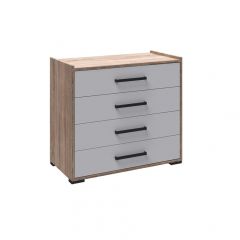 Спальня Соната Комод (Белый/Дуб крафт золотой) в Стрежевом - strezevoi.mebel24.online | фото
