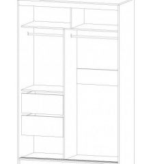 ВЕРОНА Шкаф-купе 1400 (ясень шимо комб.) в Стрежевом - strezevoi.mebel24.online | фото 2