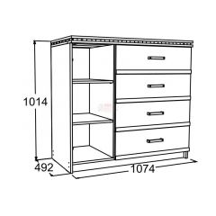 Спальный гарнитур Ольга-13 (модульный) в Стрежевом - strezevoi.mebel24.online | фото 14