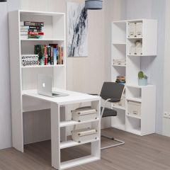 Стеллаж Элемент-1 (белый) в Стрежевом - strezevoi.mebel24.online | фото 4