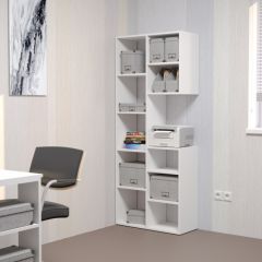Стеллаж Элемент-2 (белый) в Стрежевом - strezevoi.mebel24.online | фото 3