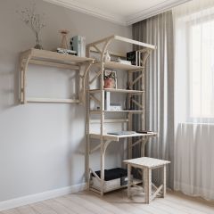Стеллаж+стол Конструктор Арт.СRСт1-1 в Стрежевом - strezevoi.mebel24.online | фото 6