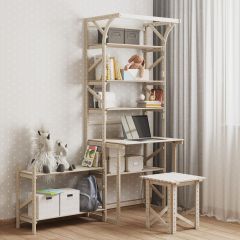 Стеллаж+стол со стойкой Конструктор Арт.СRСт2-1 в Стрежевом - strezevoi.mebel24.online | фото 4