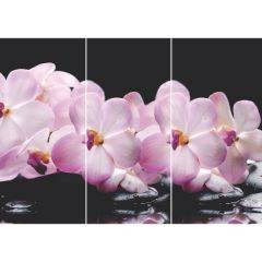 Стол Бостон-3 (Розовая Орхидея) 1100/1420*700, опора Брифинг в Стрежевом - strezevoi.mebel24.online | фото 2