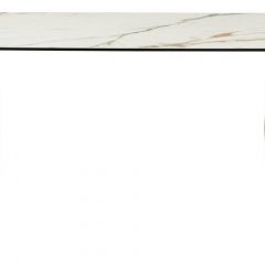 Стол BRONTE 220 KL-188 Контрастный мрамор матовый, итальянская керамика/ Шампань, ®DISAUR в Стрежевом - strezevoi.mebel24.online | фото 2