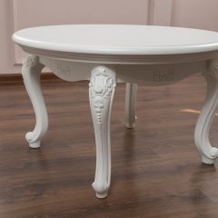 Стол журнальный круглый Мишель (белый матовый) в Стрежевом - strezevoi.mebel24.online | фото 3