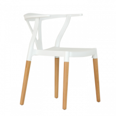 Стул Barneo N-218 Wishbone интерьерный кухонный белый в Стрежевом - strezevoi.mebel24.online | фото