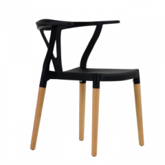 Стул Barneo N-218 Wishbone интерьерный кухонный черный в Стрежевом - strezevoi.mebel24.online | фото