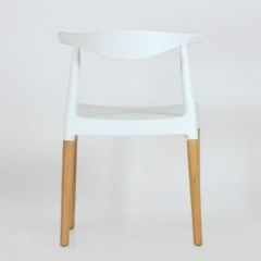 Стул Barneo N-219 Elbow интерьерный кухонный белый в Стрежевом - strezevoi.mebel24.online | фото 2