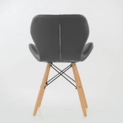 Стул Barneo N-42 Perfecto PU серый в Стрежевом - strezevoi.mebel24.online | фото 3