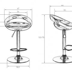 Стул барный DOBRIN DISCO LM-1010 (черный) в Стрежевом - strezevoi.mebel24.online | фото 2