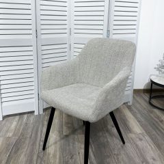Стул BRANDY WZ2042-19 галечный серый фактурный велюр/ черный каркас М-City в Стрежевом - strezevoi.mebel24.online | фото 5