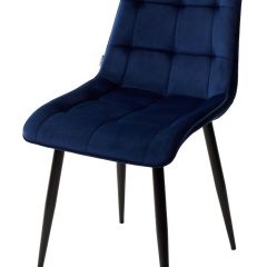 Стул CHIC BLUVEL-86 NAVY BLUE / черный каркас М-City в Стрежевом - strezevoi.mebel24.online | фото