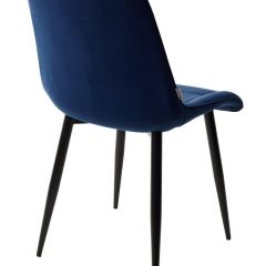 Стул CHIC BLUVEL-86 NAVY BLUE / черный каркас М-City в Стрежевом - strezevoi.mebel24.online | фото 3