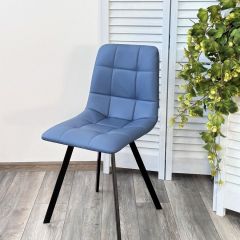 Стул CHILLI-Q SQUARE Oracul 795 Синий, экокожа PU / черный каркас, М-City в Стрежевом - strezevoi.mebel24.online | фото 6