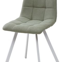 Стул CHILLI SQUARE UF860-11B мятный, ткань/ белый каркас М-City в Стрежевом - strezevoi.mebel24.online | фото