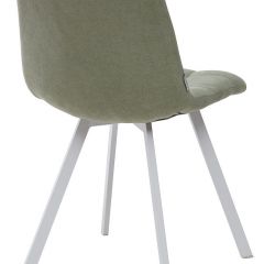 Стул CHILLI SQUARE UF860-11B мятный, ткань/ белый каркас М-City в Стрежевом - strezevoi.mebel24.online | фото 2