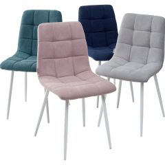Стул CHILLI UF860-04B сиреневый, ткань/ белый каркас М-City в Стрежевом - strezevoi.mebel24.online | фото 2