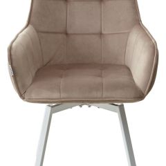 Стул MAVERICK 360 град. поворот. BLUVEL-40 BEIGE/ белый каркас, М-City в Стрежевом - strezevoi.mebel24.online | фото 7