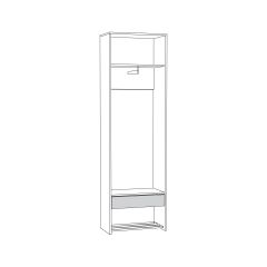 Трувор Шкаф для одежды 13.328.02 в Стрежевом - strezevoi.mebel24.online | фото 2