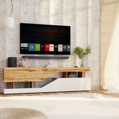 Тумба под ТВ НКМ Дубай секция №4 в Стрежевом - strezevoi.mebel24.online | фото 3