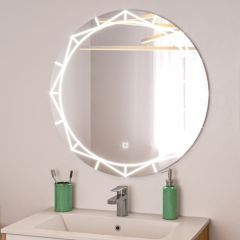Зеркало Алжир 700 с подсветкой Домино (GL7033Z) в Стрежевом - strezevoi.mebel24.online | фото 3