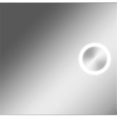 Зеркало Cosmo 100 alum (линза) с подсветкой Sansa (SCL1026Z) в Стрежевом - strezevoi.mebel24.online | фото