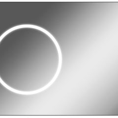 Зеркало Eclipse 100 black с подсветкой Sansa (SE1032Z) в Стрежевом - strezevoi.mebel24.online | фото 1
