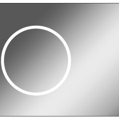 Зеркало Eclipse 90 black с подсветкой Sansa (SE1031Z) в Стрежевом - strezevoi.mebel24.online | фото