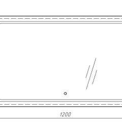 Зеркало Galaxy 120 alum с подсветкой Sansa (SG1010Z) в Стрежевом - strezevoi.mebel24.online | фото 7