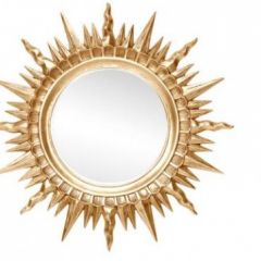 Зеркало круглое золото (1810(1) в Стрежевом - strezevoi.mebel24.online | фото