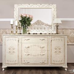 Зеркало ППУ Патрисия (крем корень глянец) в Стрежевом - strezevoi.mebel24.online | фото 2