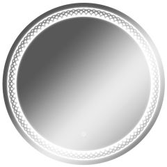 Зеркало Прая 700х700 с подсветкой Домино (GL7048Z) в Стрежевом - strezevoi.mebel24.online | фото