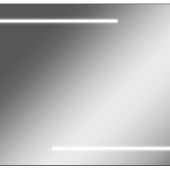Зеркало Ray 100 black с подсветкой Sansa (SR1035Z) в Стрежевом - strezevoi.mebel24.online | фото 1