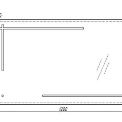 Зеркало Ray 120 black с подсветкой Sansa (SR1034Z) в Стрежевом - strezevoi.mebel24.online | фото 6