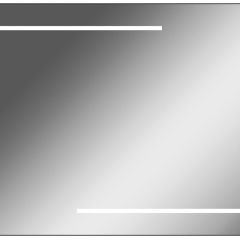 Зеркало Ray 90 black с подсветкой Sansa (SR1036Z) в Стрежевом - strezevoi.mebel24.online | фото 1