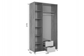 АДАМ К2 Спальный гарнитур (графит) в Стрежевом - strezevoi.mebel24.online | фото 4