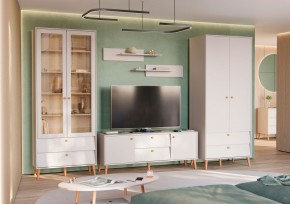 АФИНА Гостиная (модульная) кашемир серый в Стрежевом - strezevoi.mebel24.online | фото 1