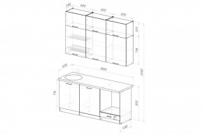 АЛЬБА Кухонный гарнитур Макси 2 (1800 мм) в Стрежевом - strezevoi.mebel24.online | фото 2